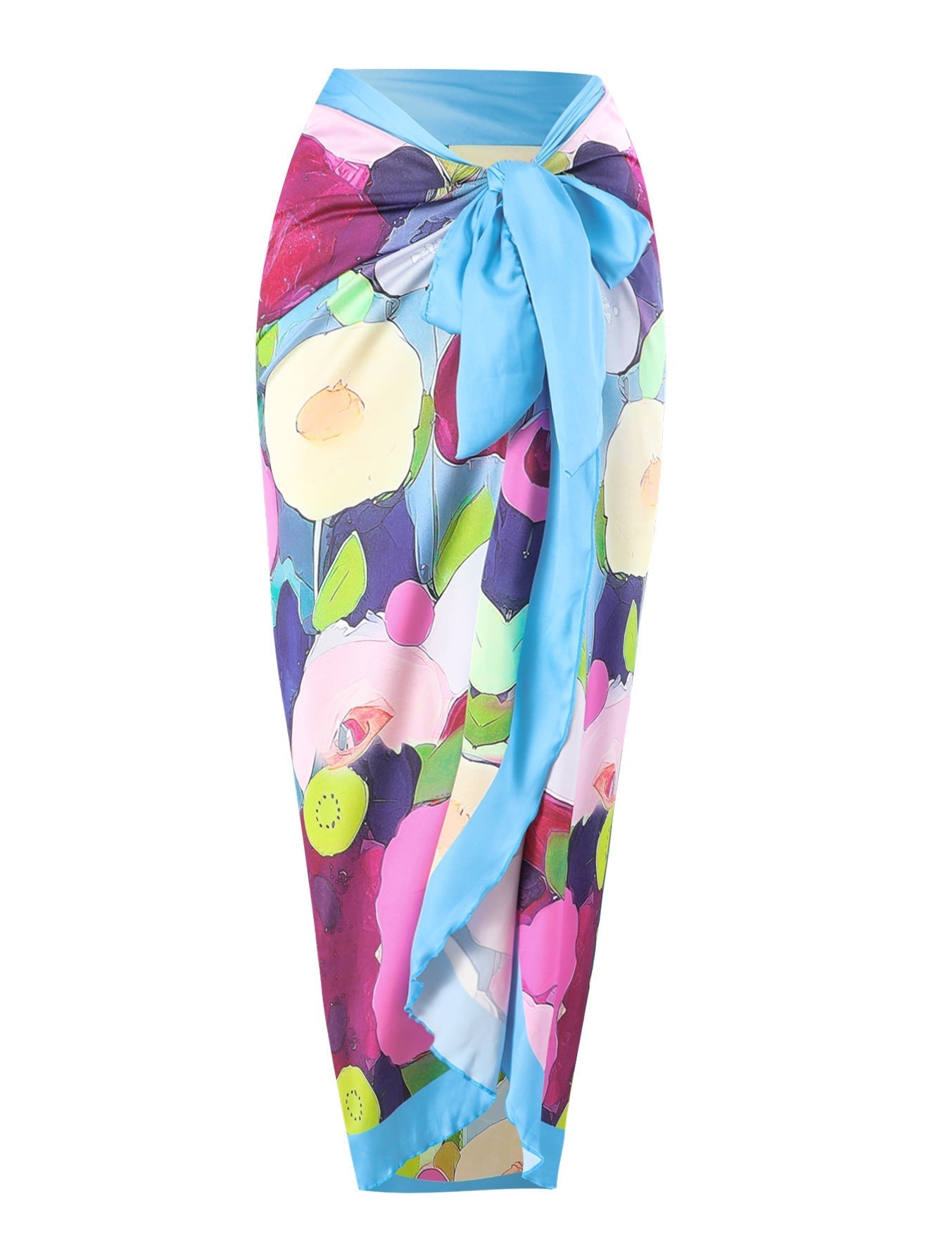 Two Piece Set Swimsuit Cross Belly Covering Printed Backless Sheath Dress Swimsuit Bella Mia